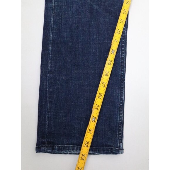 Robert Graham Men’s Straight Leg Blue Jeans 38x32 Dark Wash Mid Rise Stretch - Picture 7 of 8